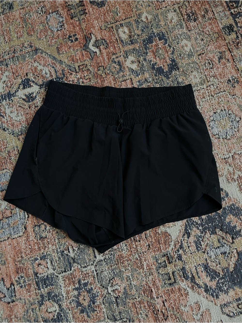 All in Motion Women’s Black Athletic Shorts with Elastic Waistband